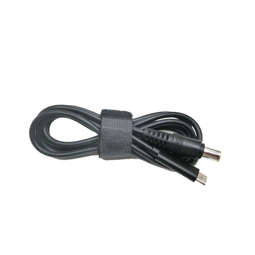 USB-C Type C to Lenovo Laptops 7.9mm*5.5mm  Round Tip Connector Plug Converter Cable DC Tip Jack Works with Lenovo 65W or Below laptops