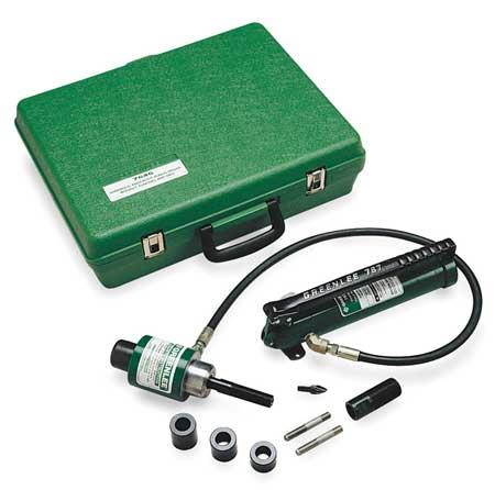 GREENLEE 7646 1 Piece Hydraulic Punch Driver Set, 10 ga.