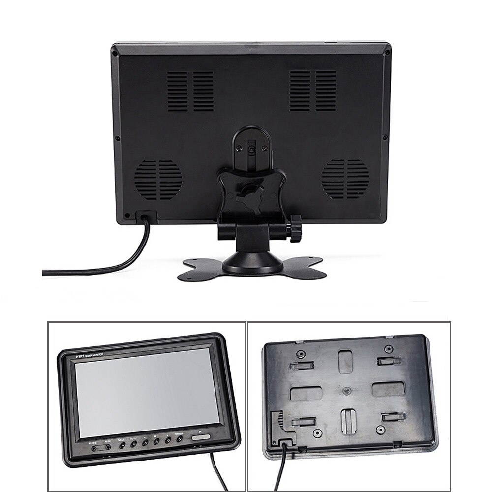 9" TFT LCD Screen Car Monitor Headrest monitor Use for Truck Bus Motorhome Car and CCTV Security System,Rearview camera optional