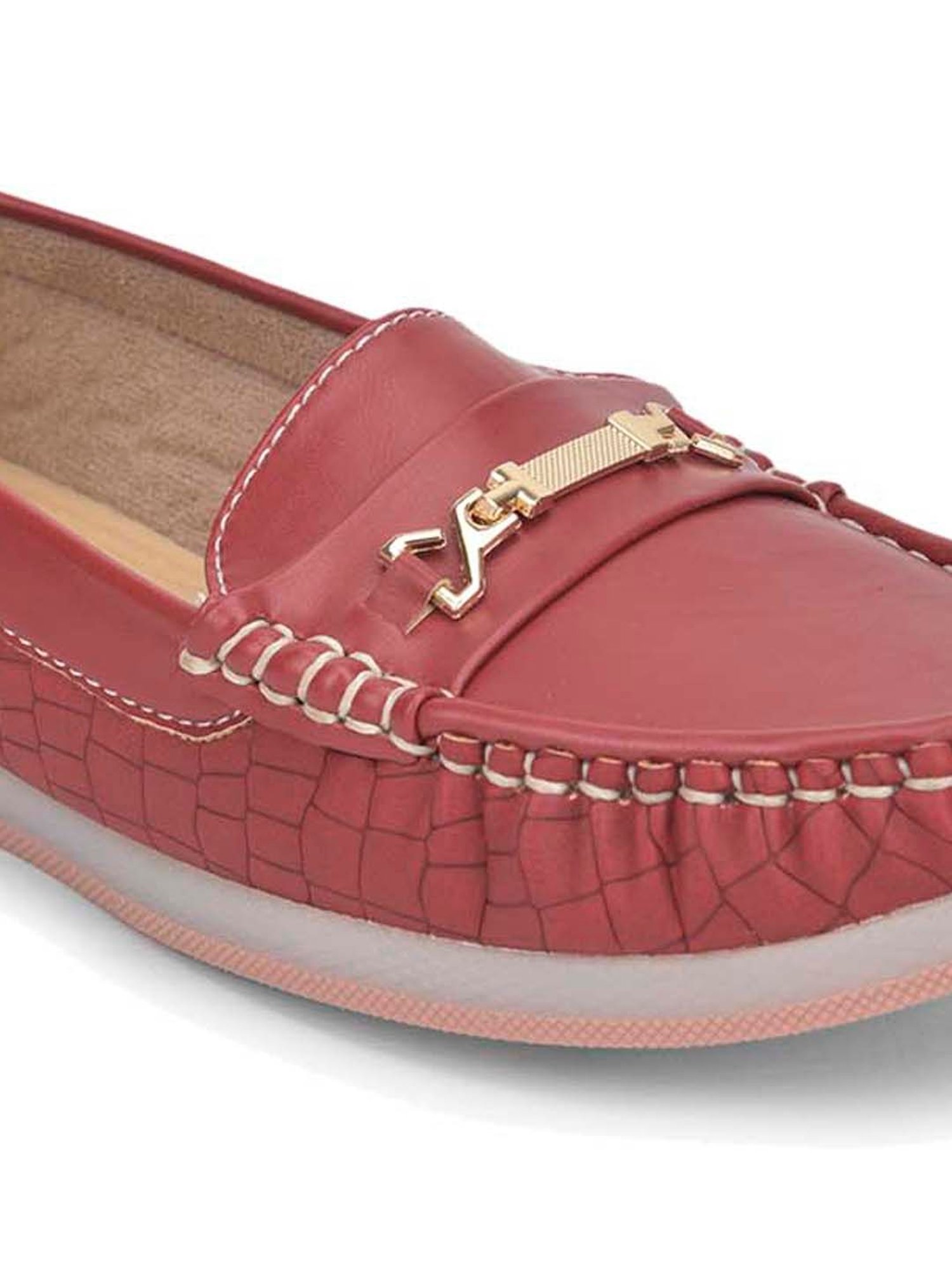 Salario Women's Maroon Casual  Loafers
