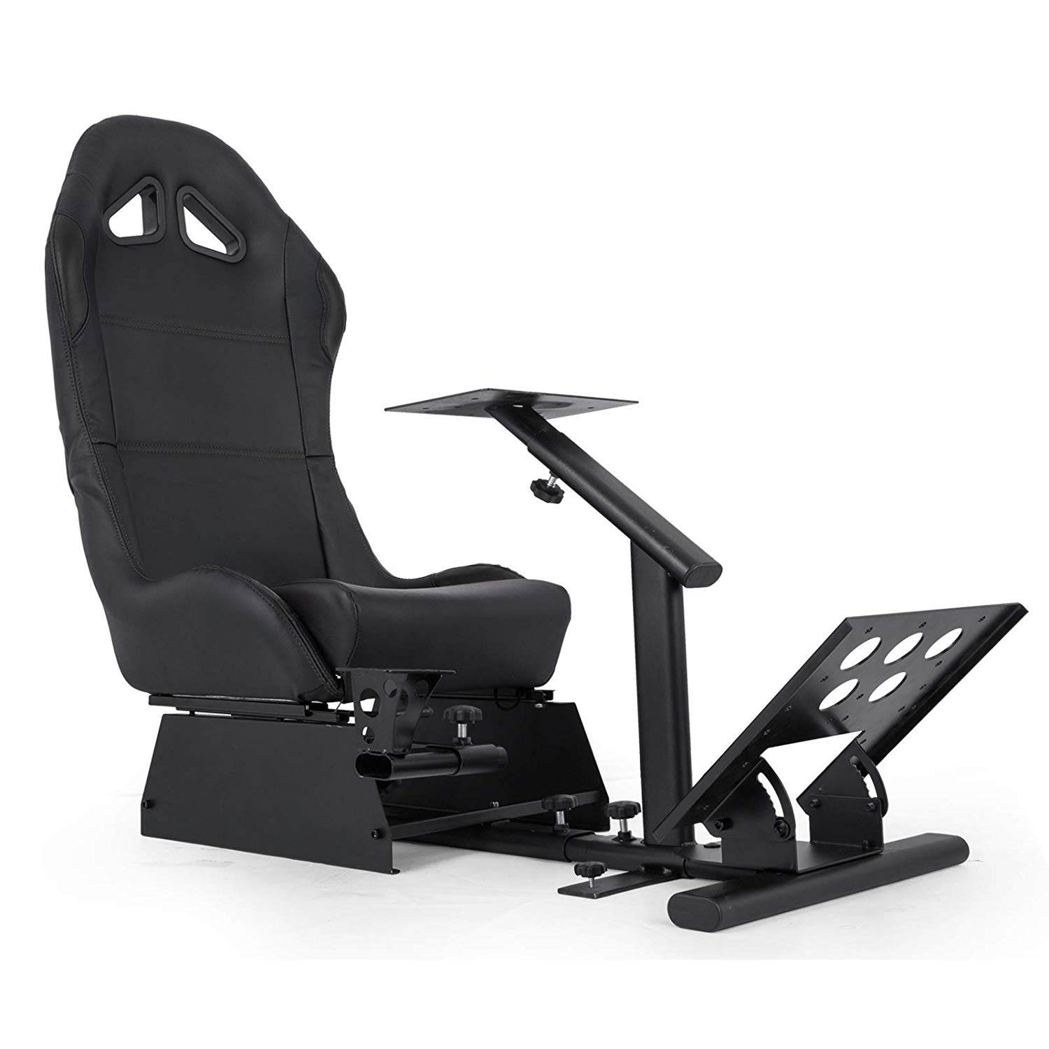 VEVOR Driving Simulator Gaming Chair Adjustable and Foldable Racing Cockpit Seat with Gear Shifter Mount for PS2 PS3 PS4 Xbox Xbox360 Xbox One