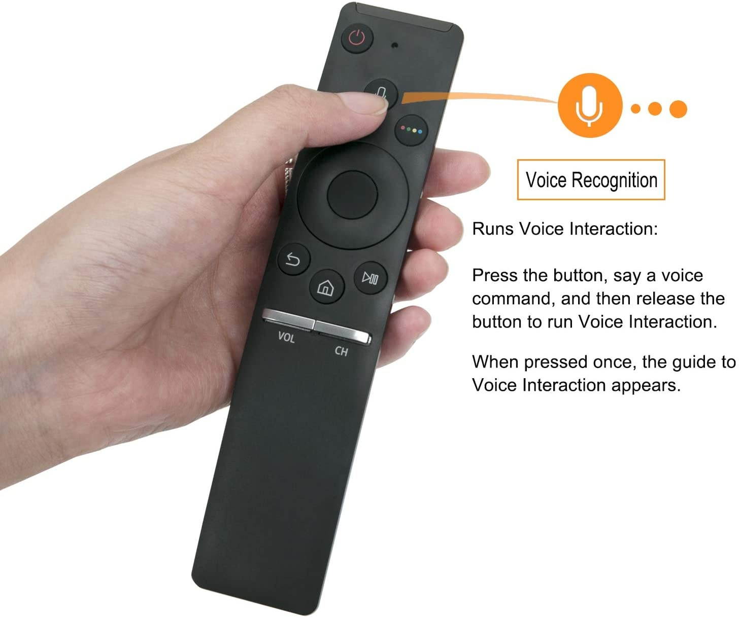 Replacement Voice Remote Control BN59-01266A fit for Samsung LED LCD HDTV UN49MU8000 UN49MU800D UN55MU8000 UN55MU800D UN65MU8000 UN65MU800D UN75MU8000 UN75MU800D UN82MU8000 UN82MU800D