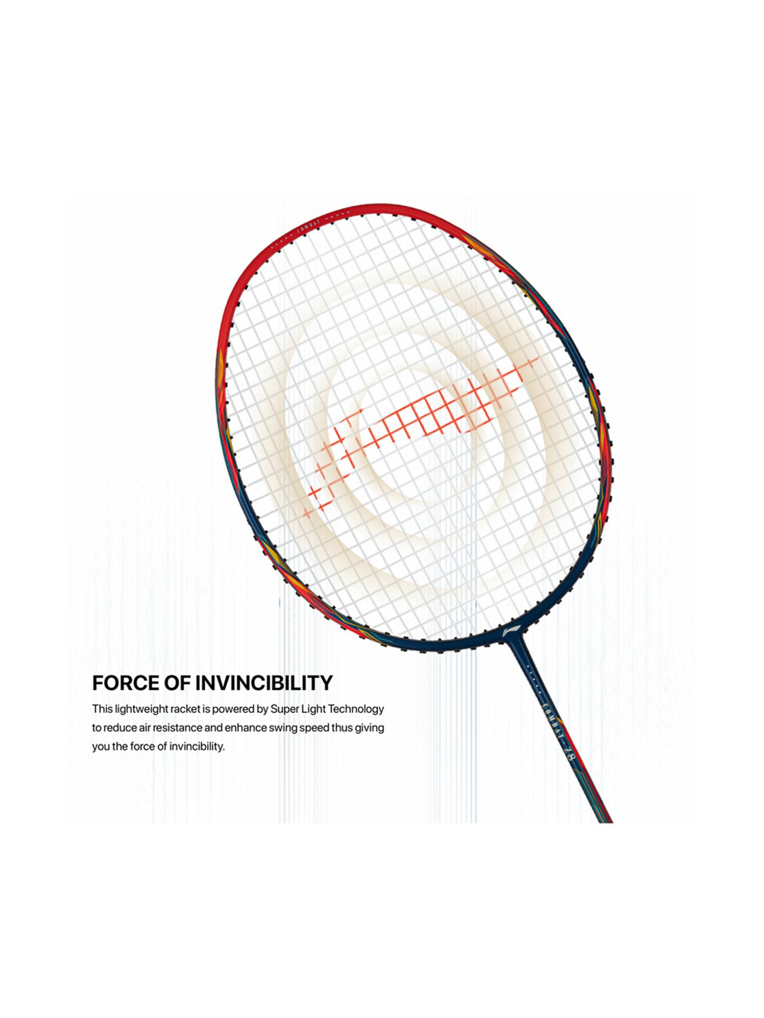 Li-Ning Combat Z8 Badminton Racket (Red) Size - Medium