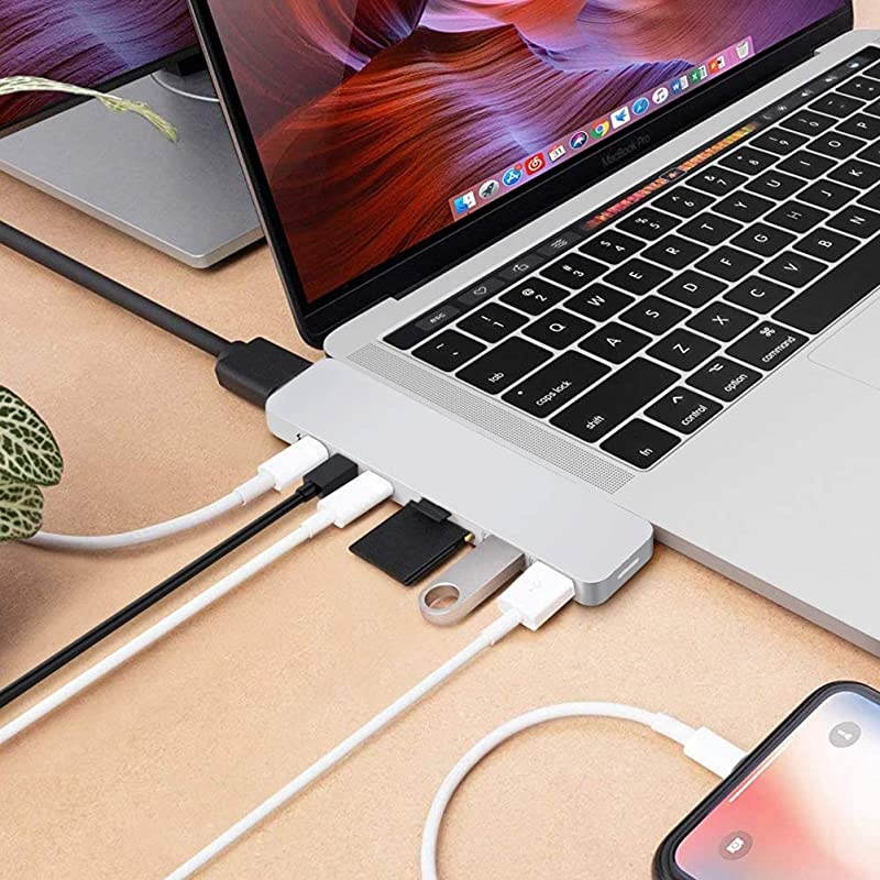 Drive Mac USB C Hub Adapter Sanho USB Type C MultiPort Hub MacBook Pro 2019 20182016 MacBook Air 8in2 Dongle w USBC 100W PD 4K HDMI MiniDP microSDSD Card Reader 2xUSB A