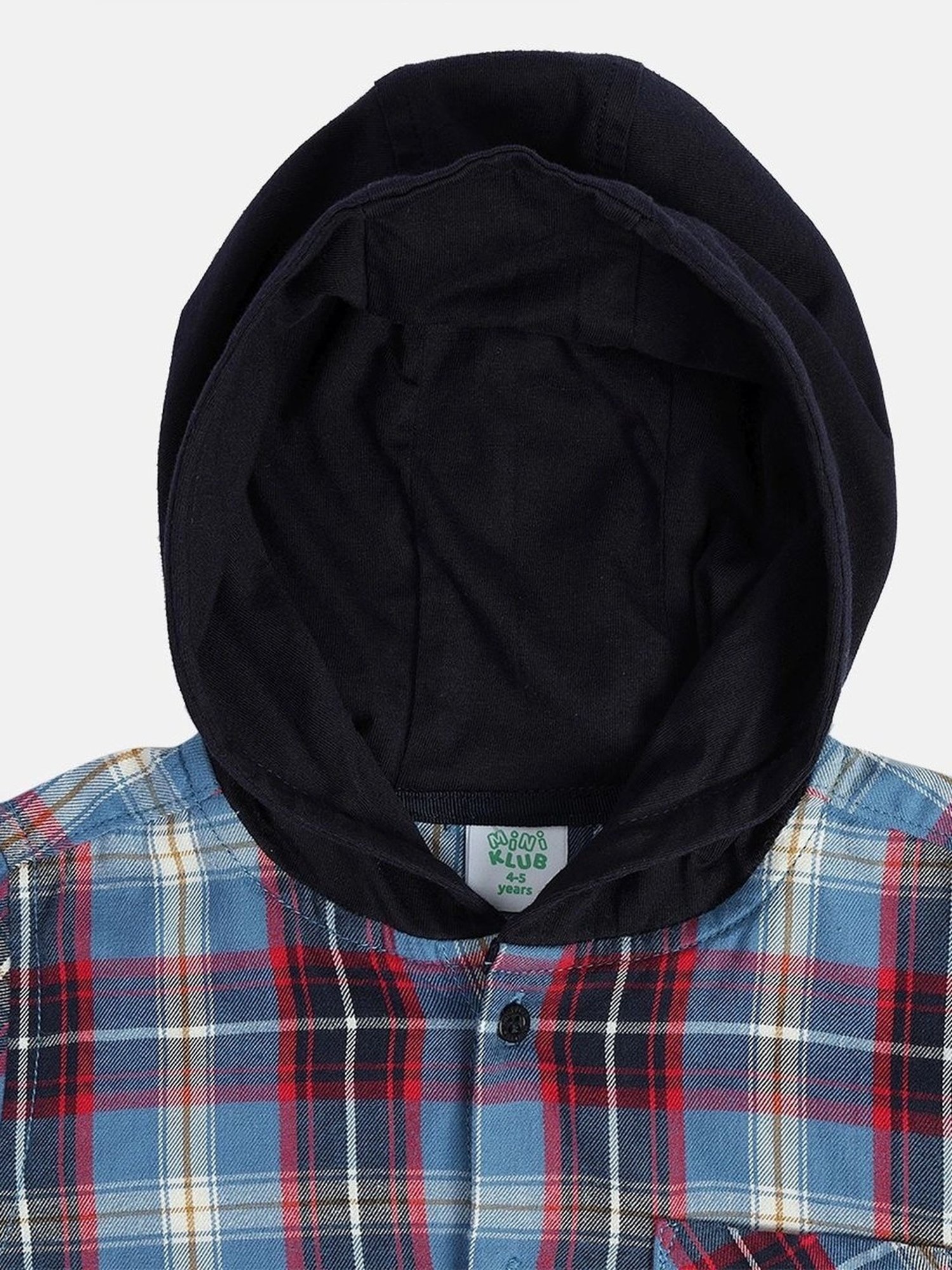 MINIKLUB Boys Multicolor Cotton Checks Full Sleeves Shirt