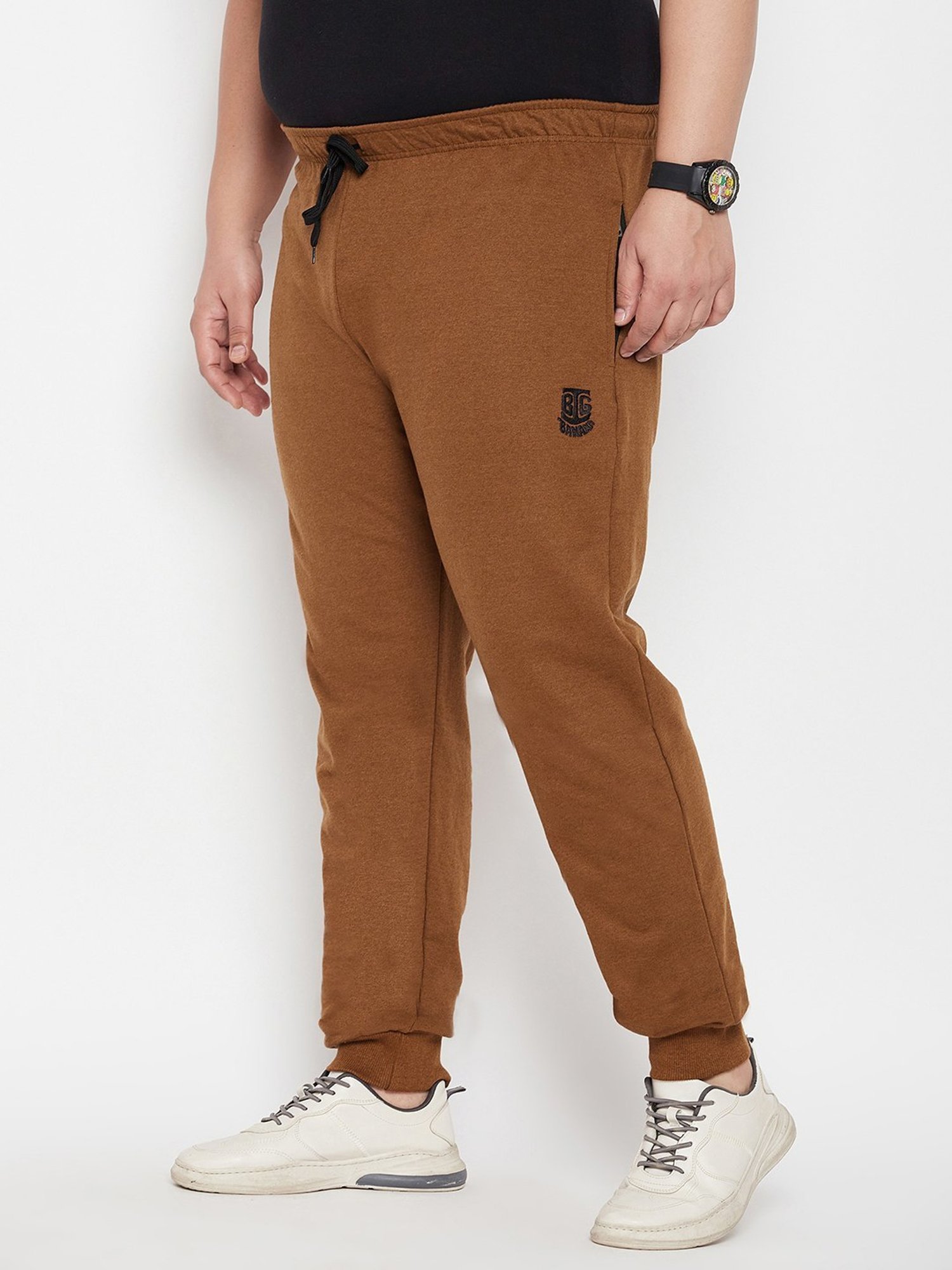 Bigbanana Brown Regular Fit Joggers