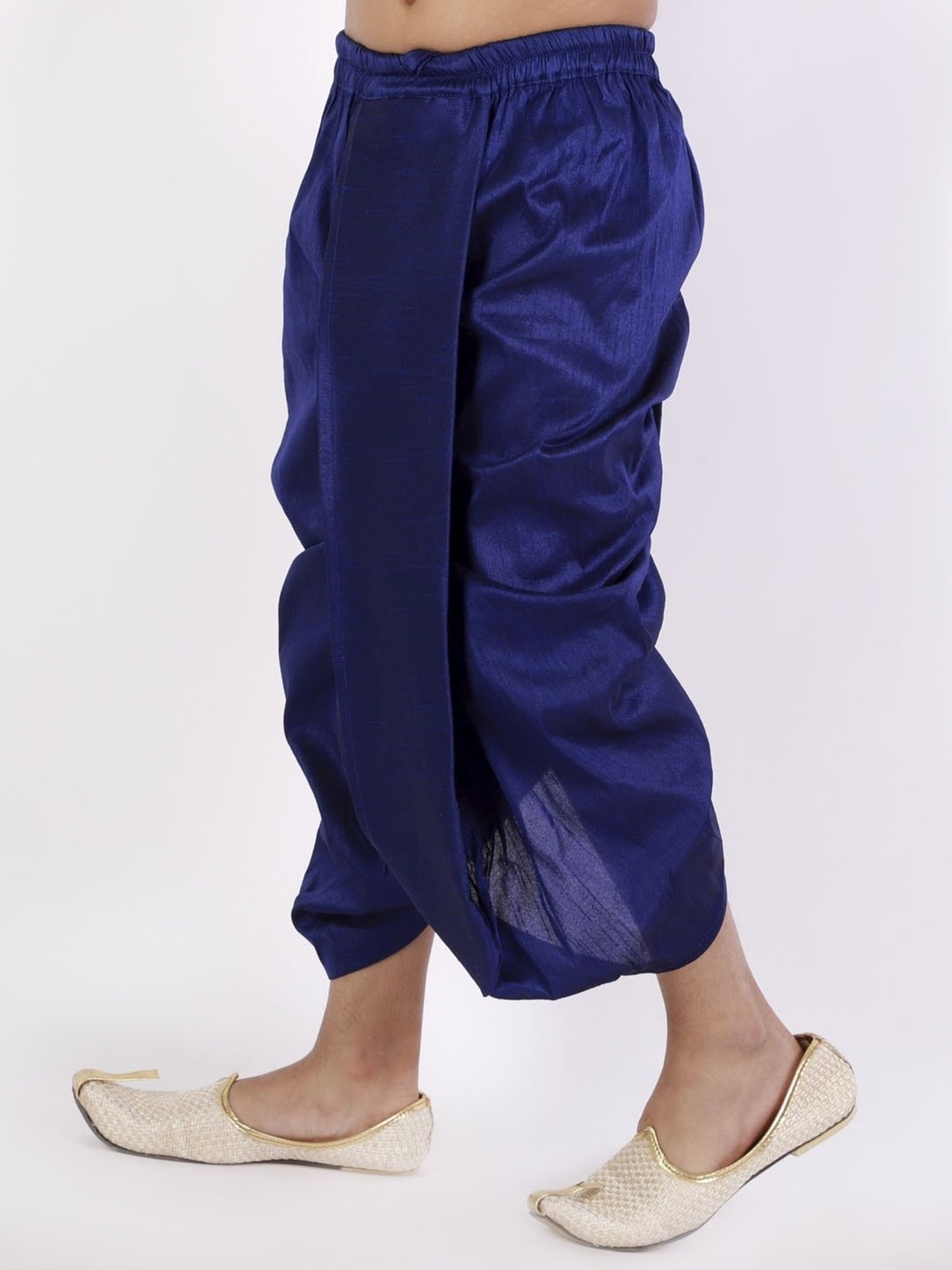 VASTRAMAY Kids Royal Blue Regular Fit Dhoti