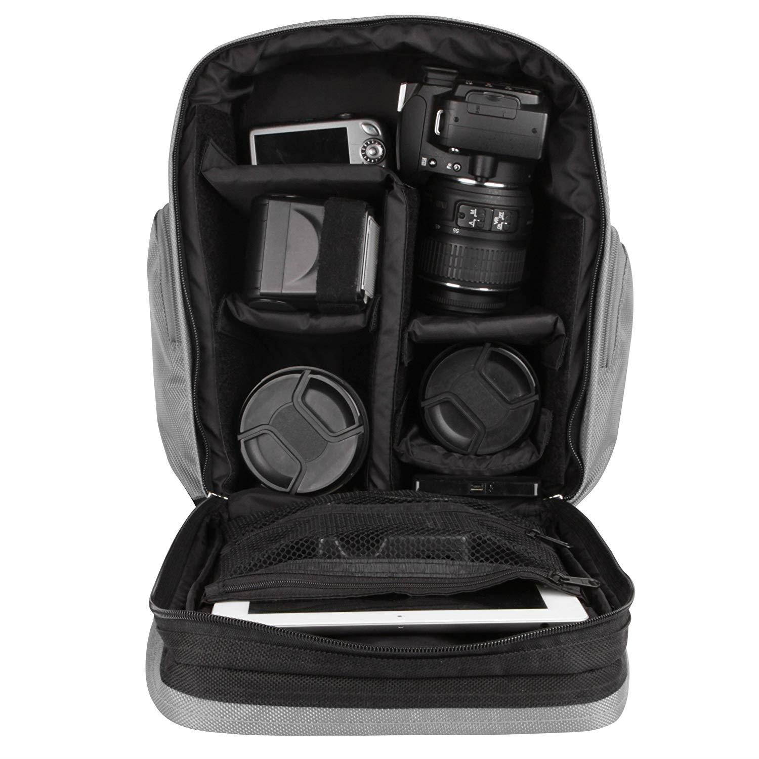 Sparta Backpack Protective Carrying Bag for Canon EOS 20D 30D 300D 350D Digital Rebel Kiss Digital N Camera and Screen Protector and Mini Tripod