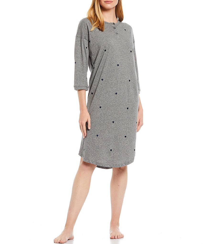 Papinelle Embroidered Heart Organic Cotton Sleepshirt