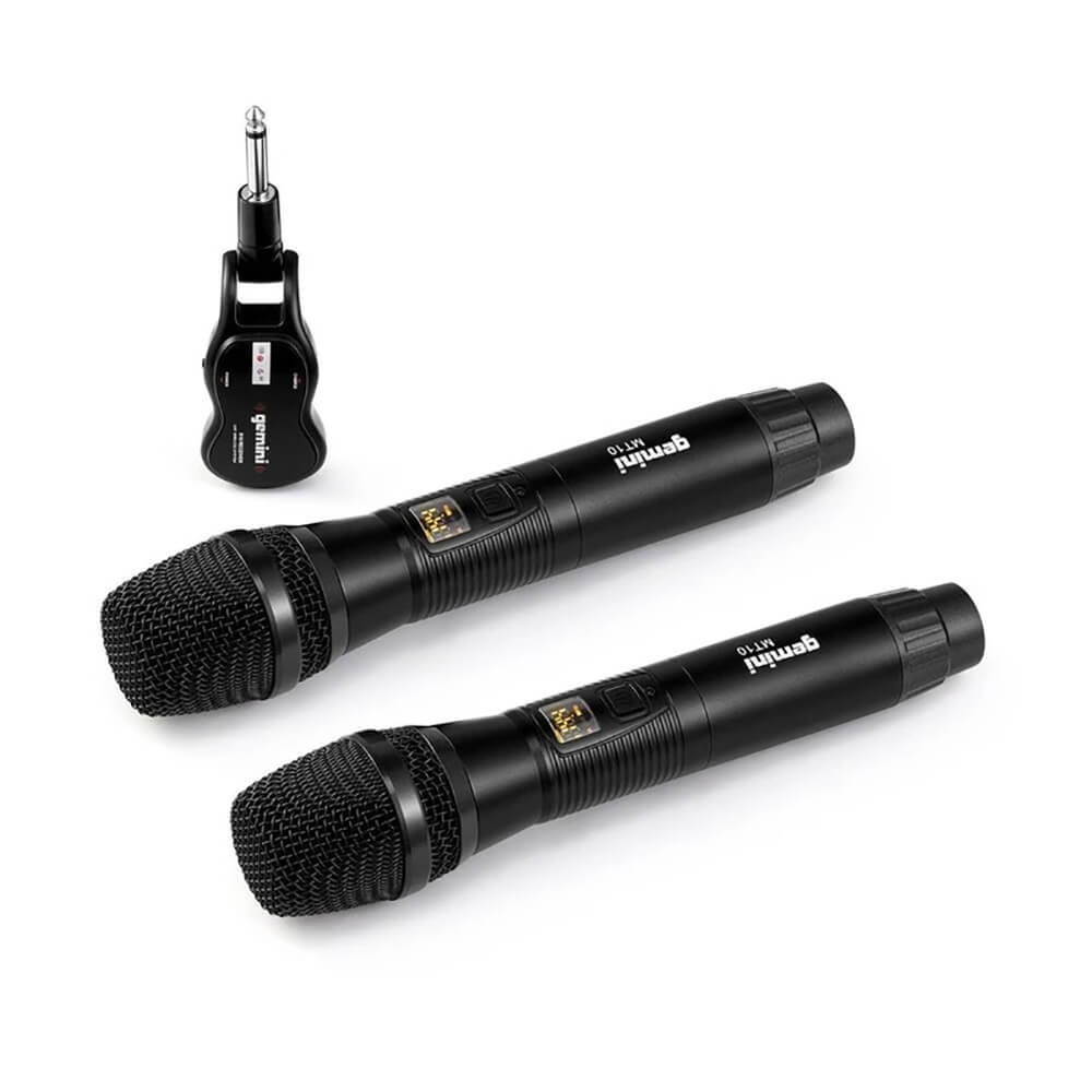 Gemini GMU200 UHF Dual Wireless Microphone System