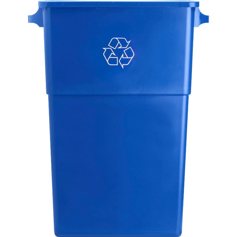 Genuine Joe Recycling Container 23 Gallon 22-1/2"x11"x30" Blue 57258