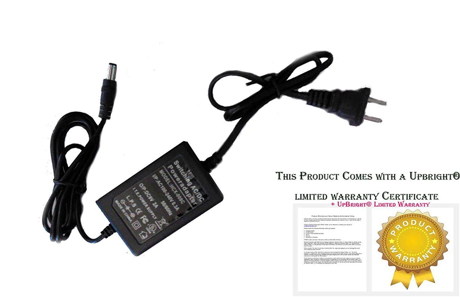 UpBright New Global 9V AC/DC Adaptor for Model: CY48-0901500 CY480901500 Chen Yow ChenYow DC9V 1500mA 9VDC 1.5A - 2A 9.0V Class 2 Transformer Power Supply Cord Cable Wall Home Battery Charger PSU