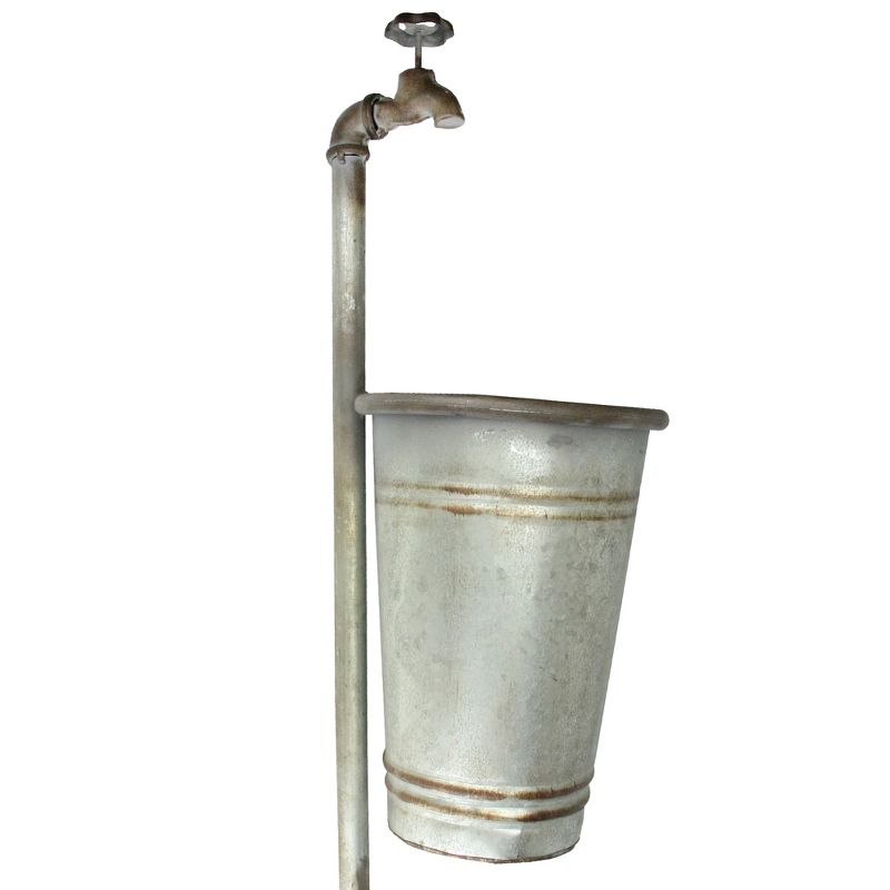 Set of 2 Planters with Stand Gold - CosmoLiving by Cosmopolitan