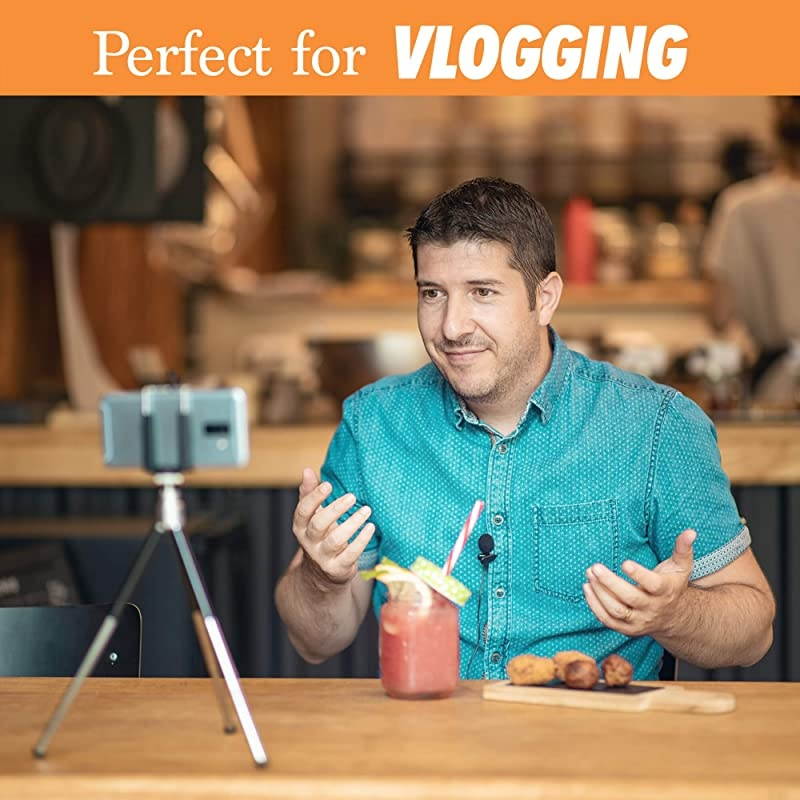 Lapel Microphone 2 Pack Bundle Professional Omnidirectional Mic with Clipon Lapel Mic Compatible with iPhone Samsung Android GoPro DSLR Lapel Microphone for YouTube