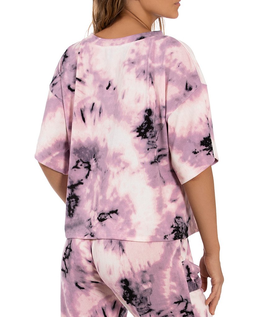Midnight Bakery Hacci Tie Dye Printed Coordinating Sleep Tee