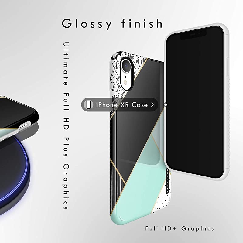 XR Case Watercolor, Akna GripTight Series High Impact Silicon Cover with Ultra Full HD Graphics for XR (Design 102526-US)