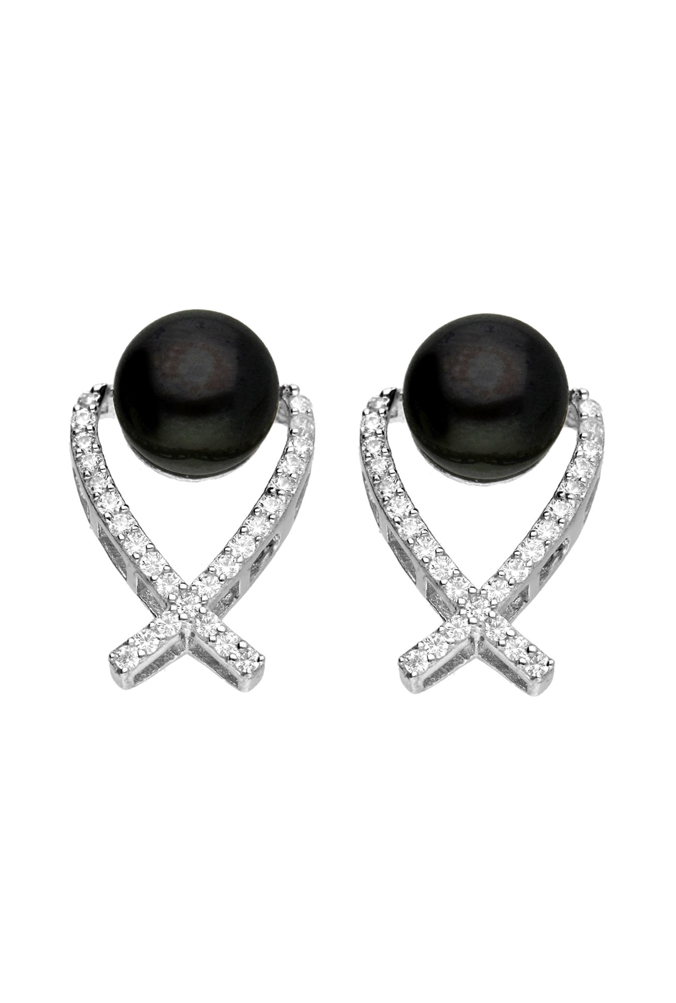Sri Jagdamba Pearls 92.5 Sterling Silver Earrings
