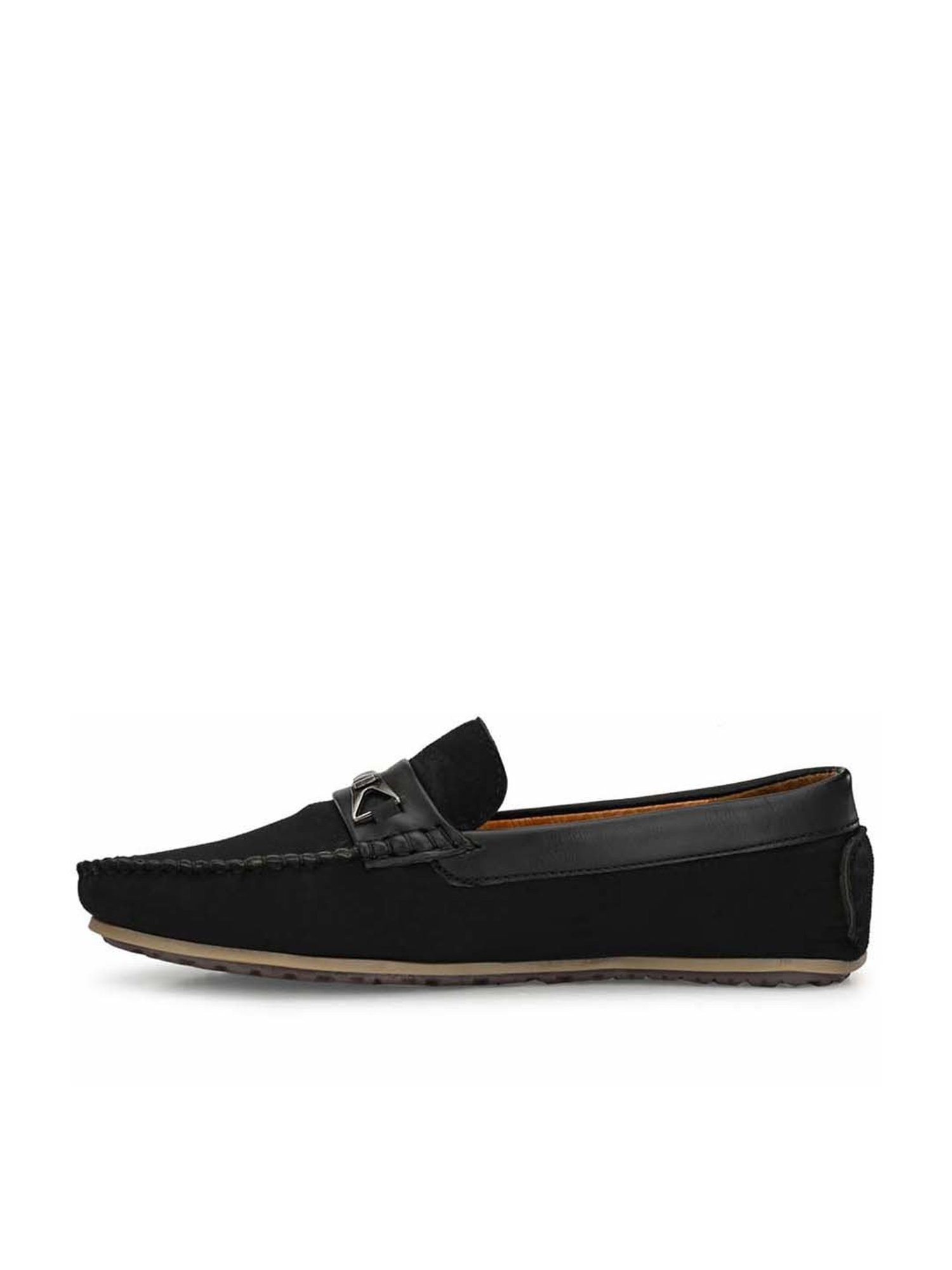 Eego Italy Men's Black Casual Loafers