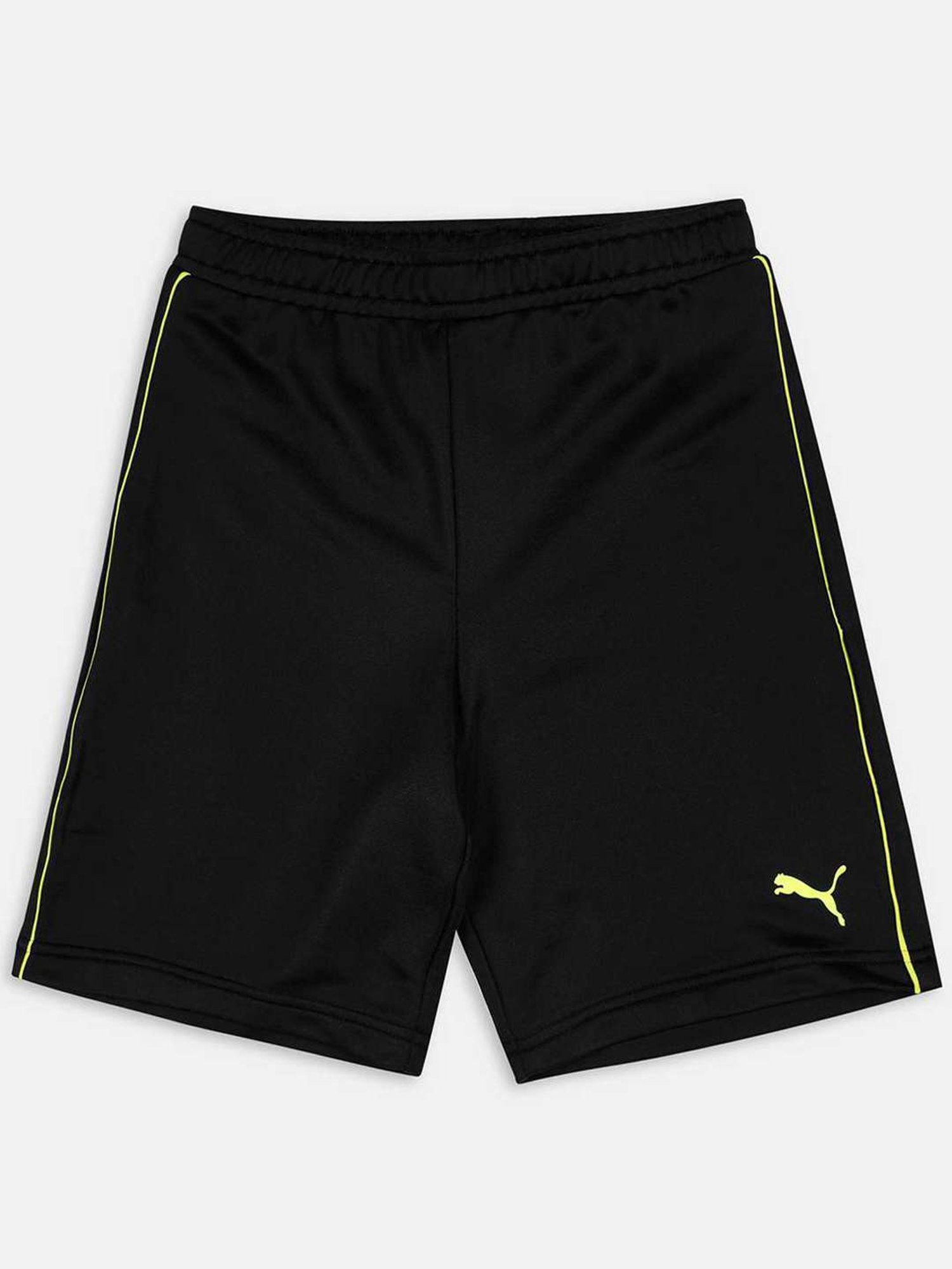 Puma Kids CR Black Cotton Logo Shorts