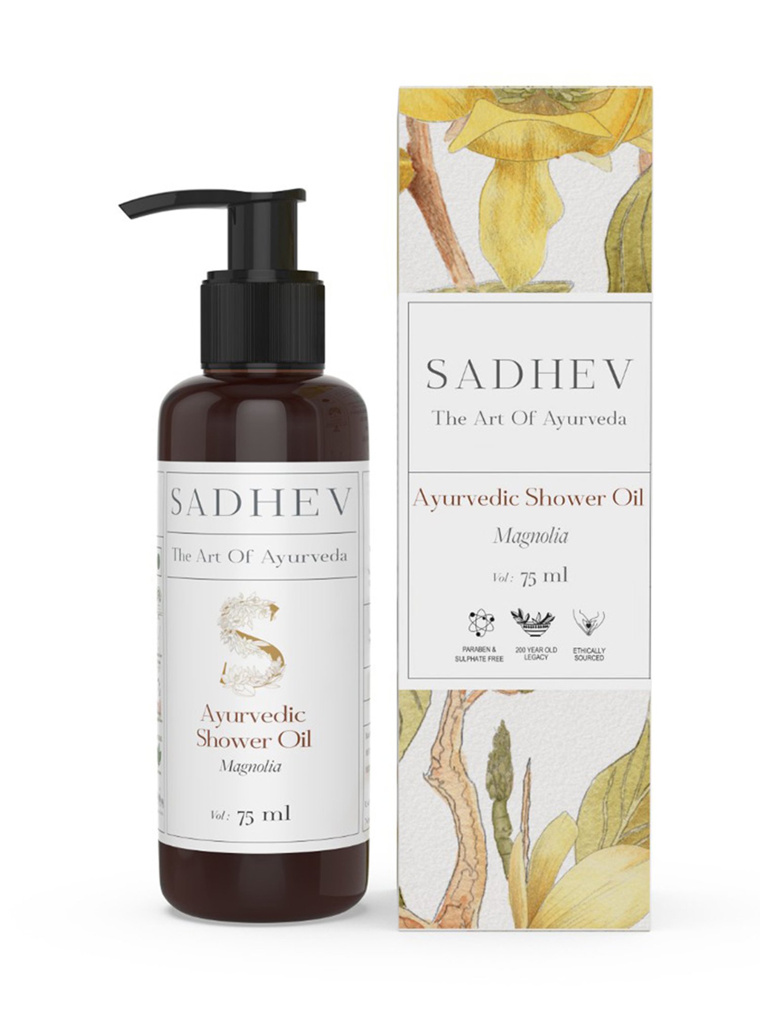 SADHEV The Art Of Ayurveda Ayurvedic Magnolia Shower Oil - 75 ml