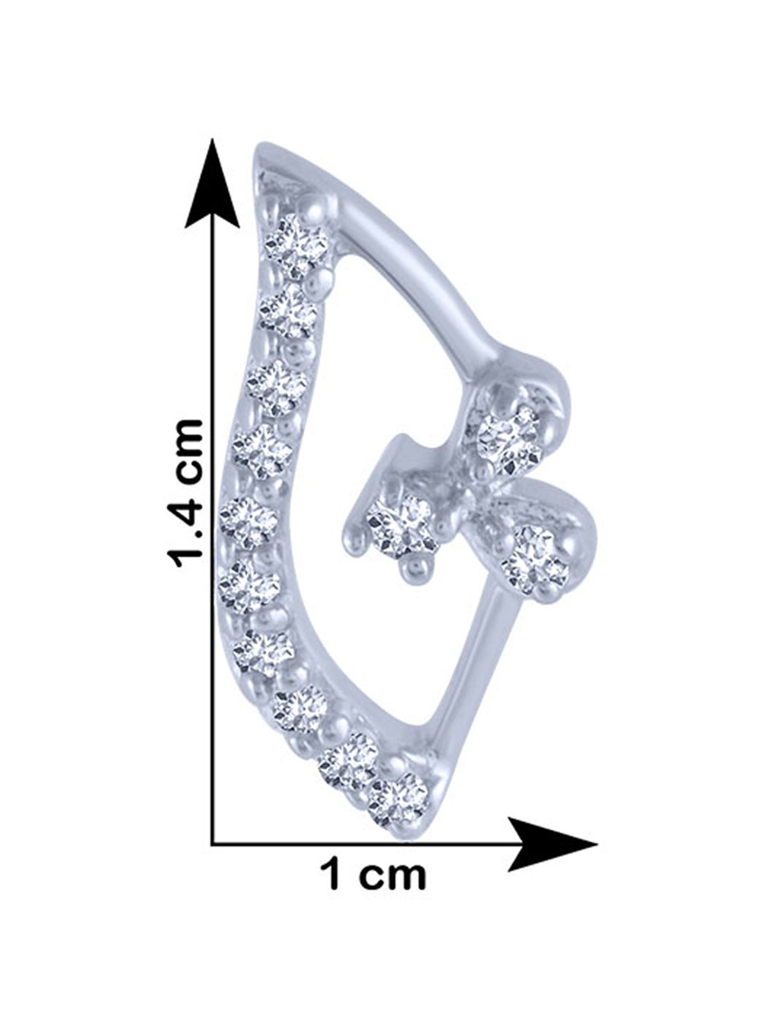 P.C. Chandra Jewellers 18 kt Gold & Diamond Earrings