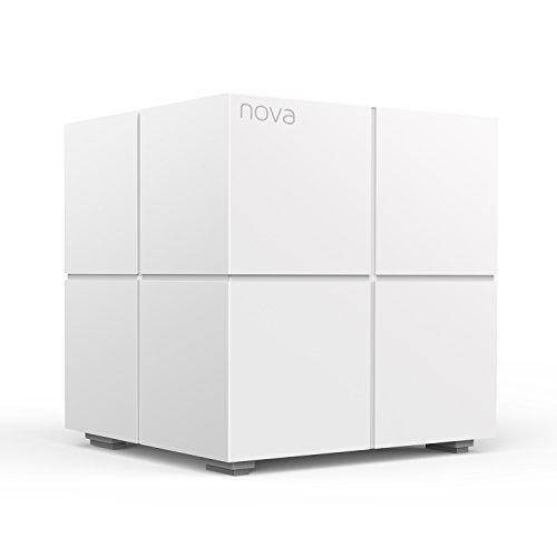 Tenda Nova MW6(1-pack) Whole Home Mesh WiFi System Coverage up to 2,000 sq.ft, 1-2 bedrooms, Plug and Play, Works with Alexa,Parental Controls,2 Gigabit Ports/Unit