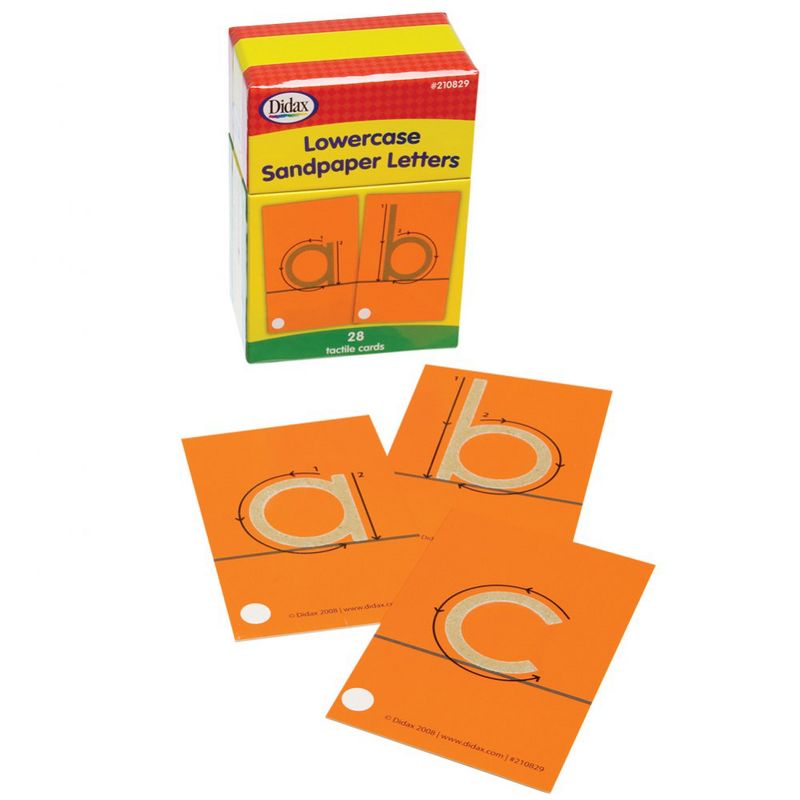 Didax Sandpaper Letter Set - Upper and Lowercase Letters