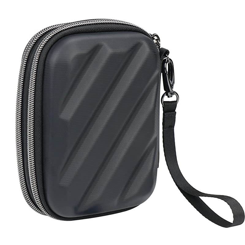 Electronics Organizer Travel Case Hard Gadget Accessories Storage Bag Double Layer Carrying Pouch for USB Cable SD Card USB Drive Hard Drive Phone Charger Earphone Black