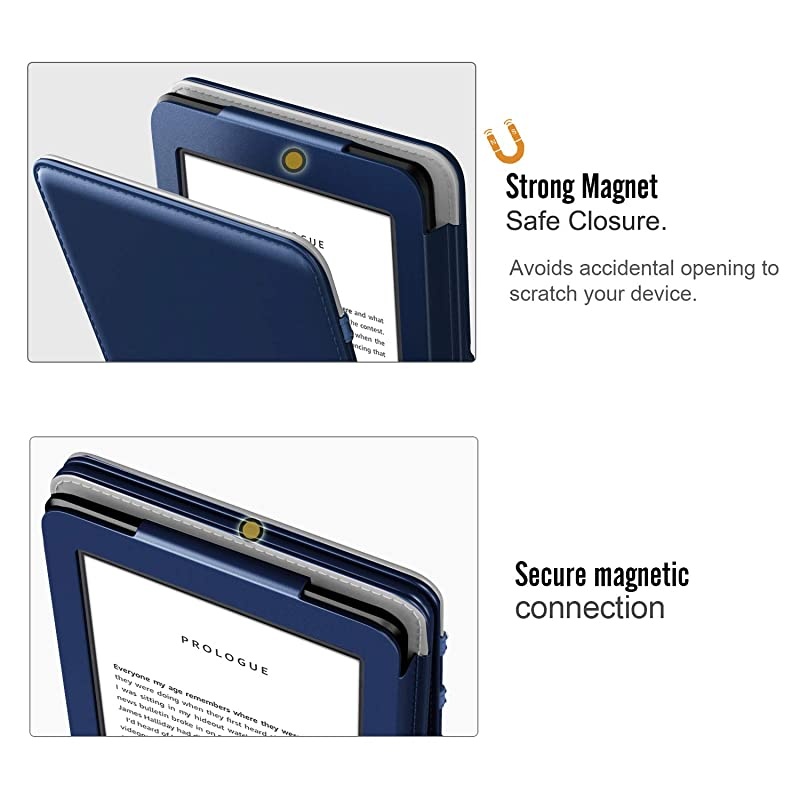 Case Fits AllNew Kindle 10th Generation 2019 Kindle 8th Generation 2016 Premium Vertical Flip Cover with Auto WakeSleep Function Indigo