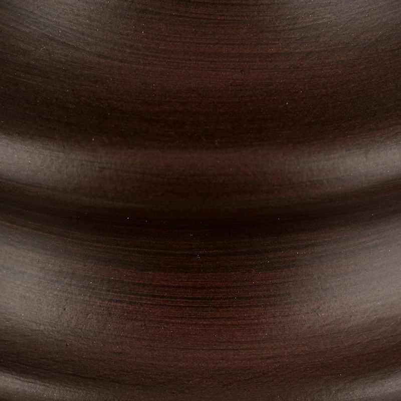 8.5" Espresso Faux Wood Table Lamp (Includes LED Light Bulb) Brown - Cresswell Lighting