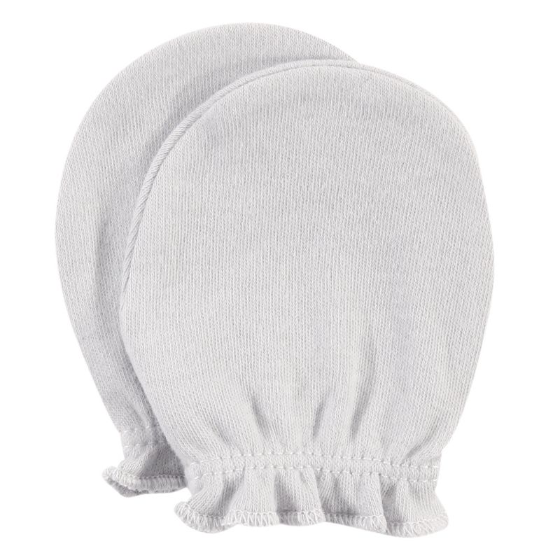 Luvable Friends Baby Cotton Scratch Mittens 4pk, Owl, One Size