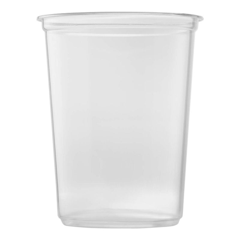 Lollicup Karat 32 Ounce Recyclable Polypropylene Microwave, Dishwasher, and Freezer Safe Round Deli Containers for Hot or Cold Foods (Pack of 500)