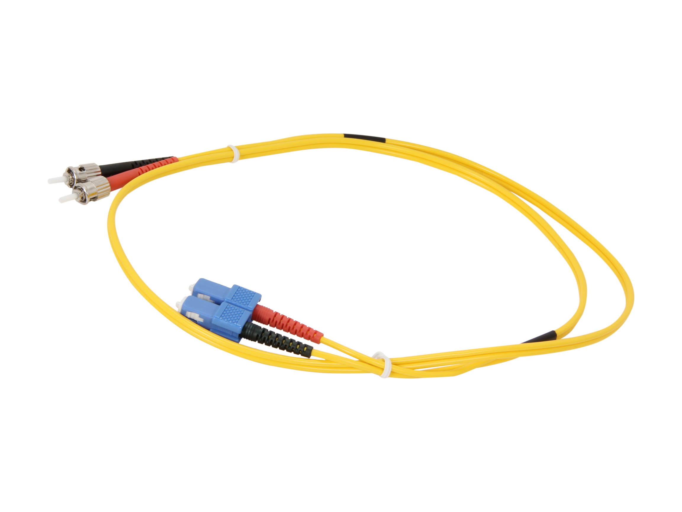 BYTECC SD-SST1 1m SD-SST SC to ST Duplex (2 Strand) Cable, Single Mode 9/125 Standard Zipcore