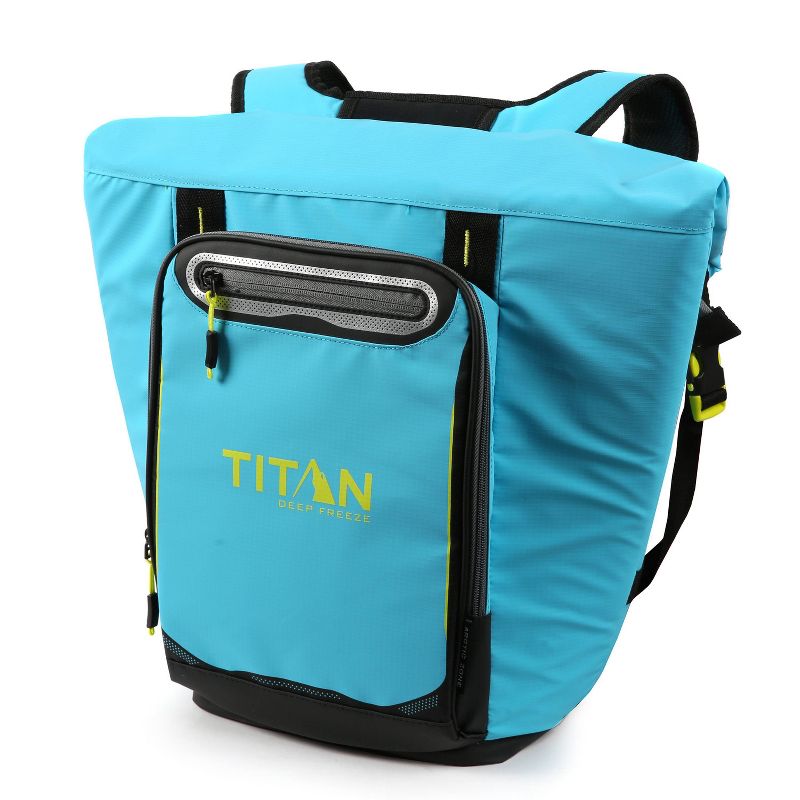California Innovations Titan Deep Freeze 13qt Rolltop Backpack Cooler - Blue