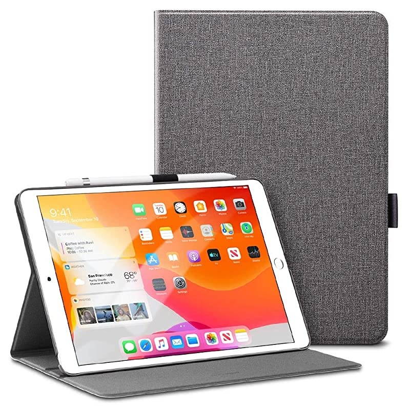 for iPad 102 Case Urban Premium Folio Case for iPad 7th Generation 102 2019 Builtin Pencil Holder Book Cover Design MultiAngle Viewing Stand Auto SleepWake Twilight