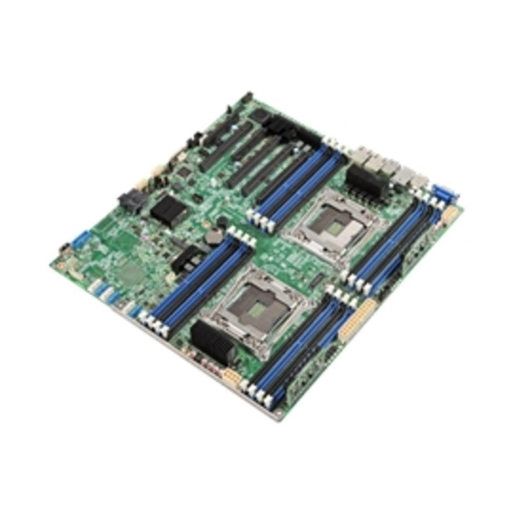 Intel S2600CWTR Server Motherboard - Intel Chipset - Socket LGA 2011-v3 - SSI EEB - 2 x Processor Support - 1 TB DDR4 SDRAM Maximum RAM - 2.13 GHz, 1.87 GHz, 1.60 GHz Memory Speed Supported - DIMM, RD