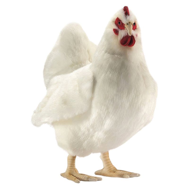 Hansa Hen Plush Toy-White
