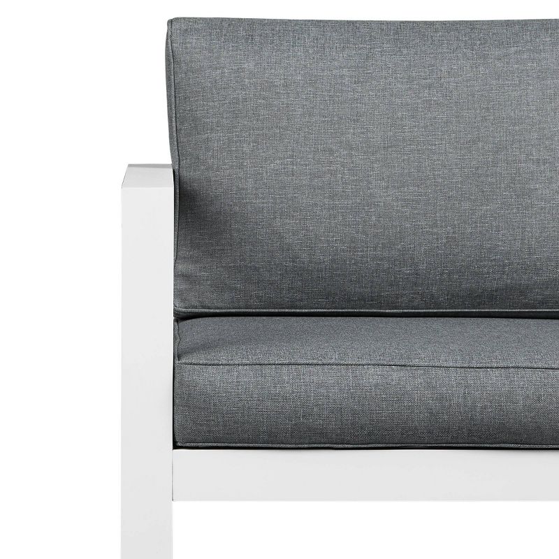 Tahoe Outdoor Three-Seater Sofa - Brown Wicker - Serta