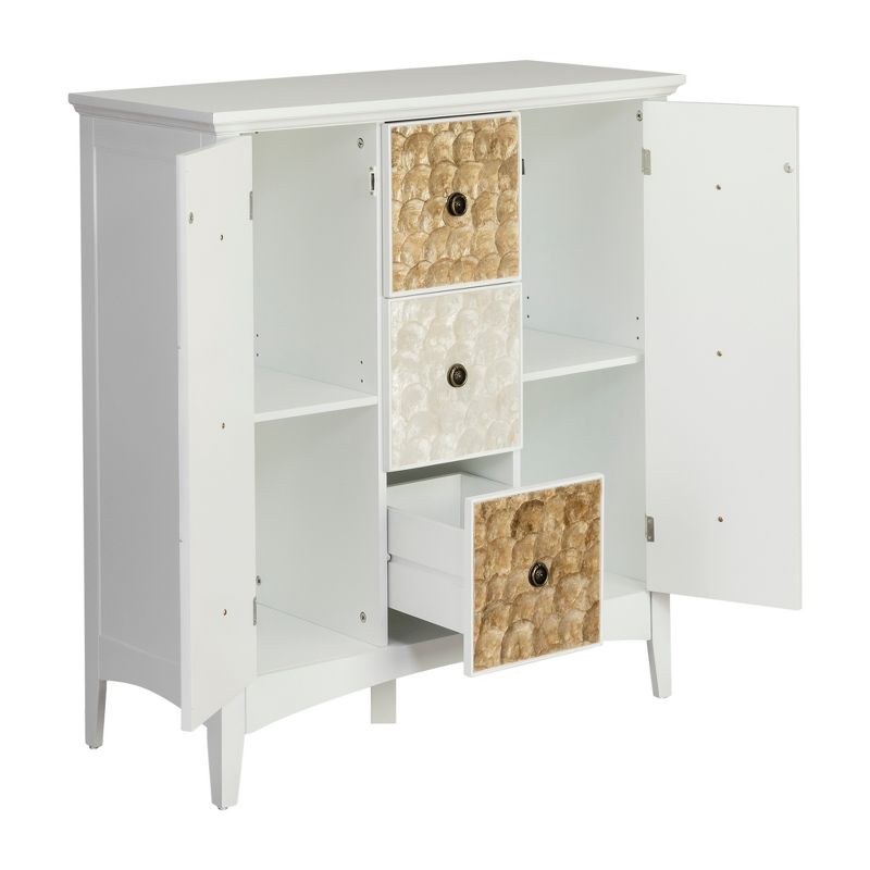 40" Durdle Accent Cabinet White - Elegant Home Fashions