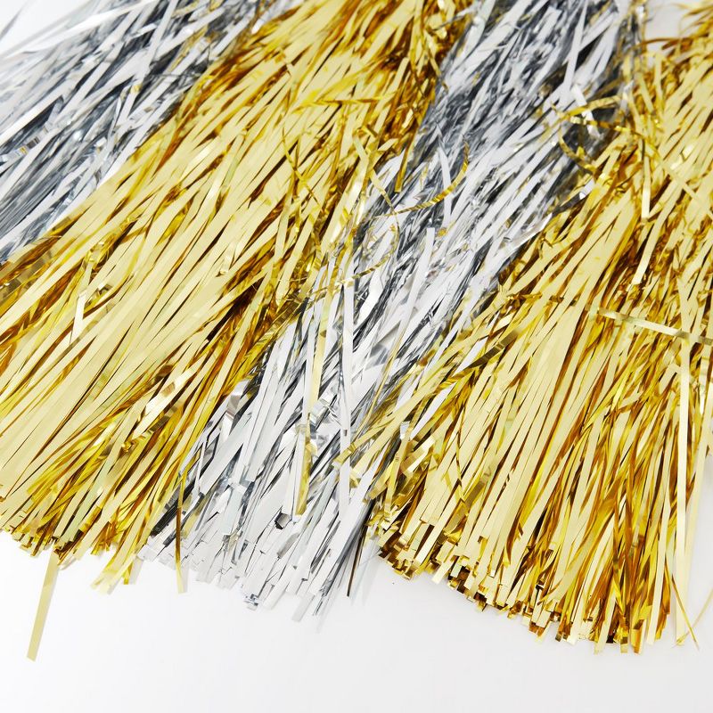 Meri Meri   Gold & Silver Tassel Banner   Party Decorations and Accessories - 10.5'