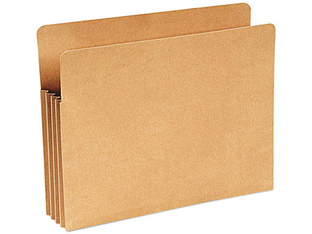 Wilson Jones WCC68RK Recycled File Pocket, Straight Cut, Letter, 3 1/2 Inch Expansion, Kraft