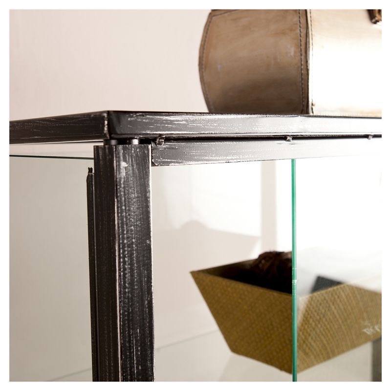 Storage Cabinet With Sliding Doors - Black - Aiden Lane