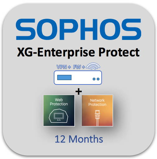 Sophos - NB8B1CSEK - XG 86 rev.1 EnterpriseProtect, 1-year (EU/UK/US power cord)