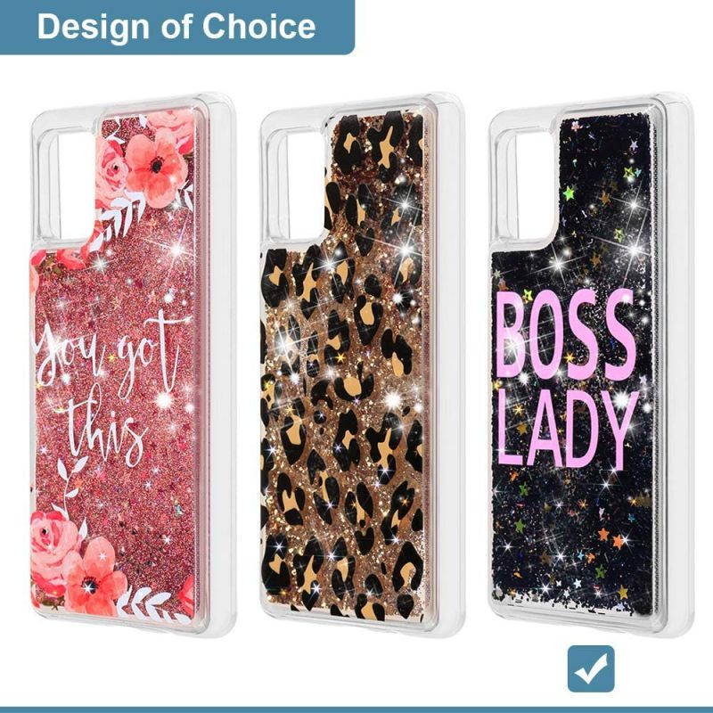 REDShield Waterfall Liquid Sparkling Quicksand TPU CASE for Samsung Galaxy A71 5G - BOSS Lady