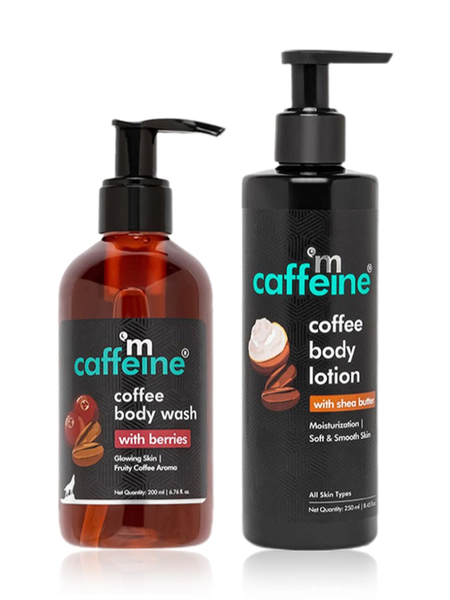 mCaffeine Coffee Body Wash & Body Lotion Combo