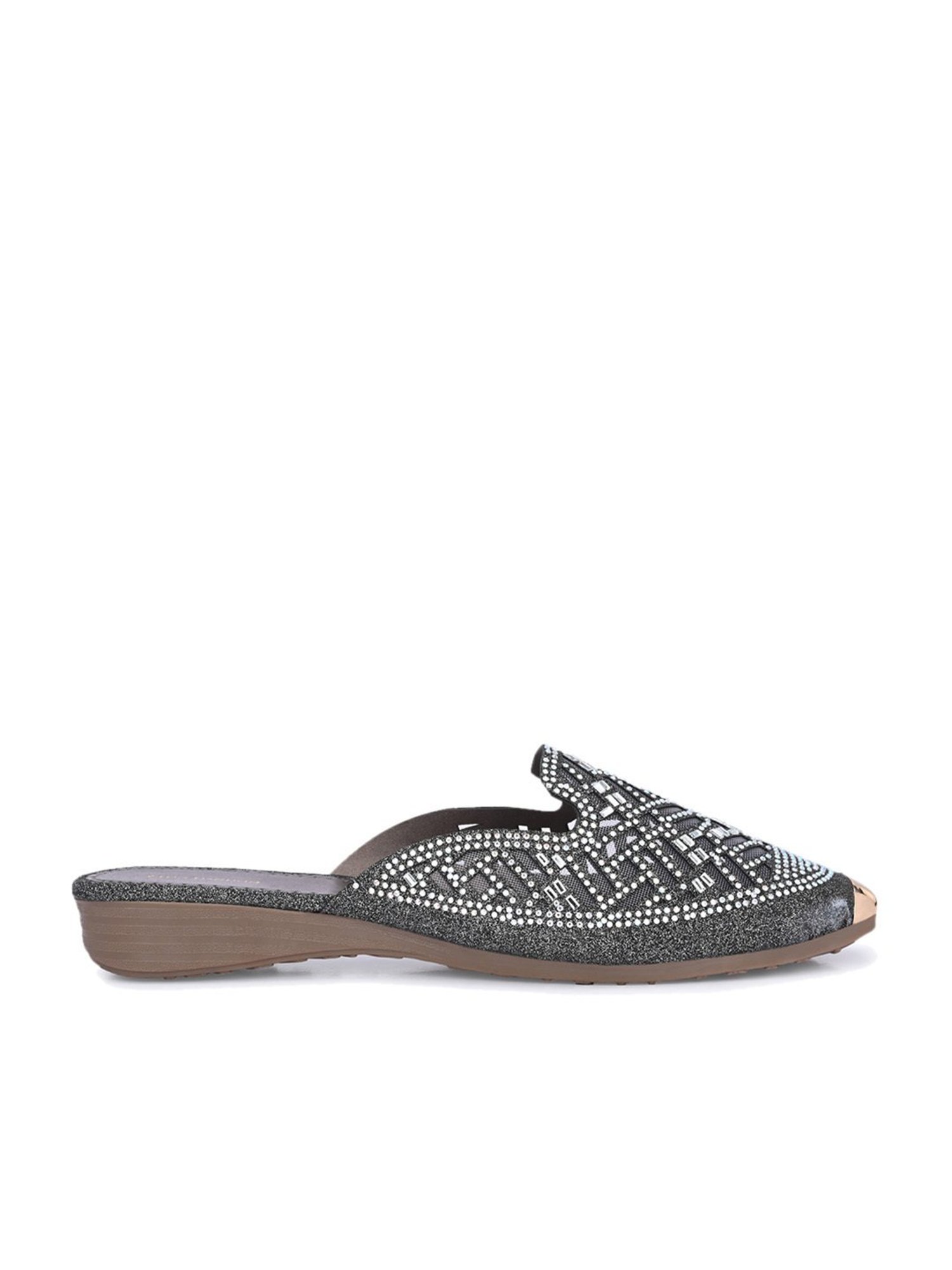 Clog London Women's Grey Mule Shoes