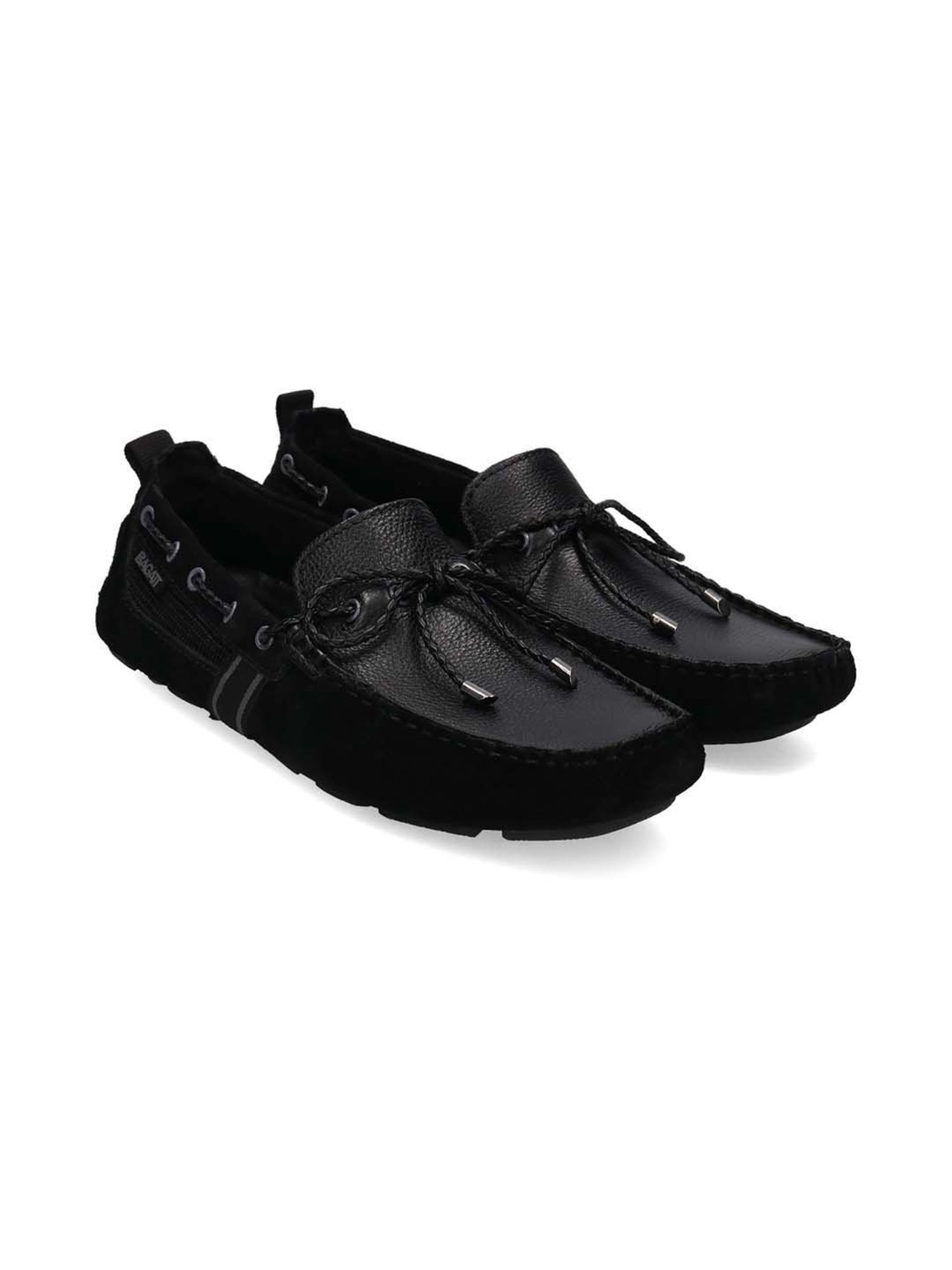 Bagatt Men's Hexa Black Boat Shoes