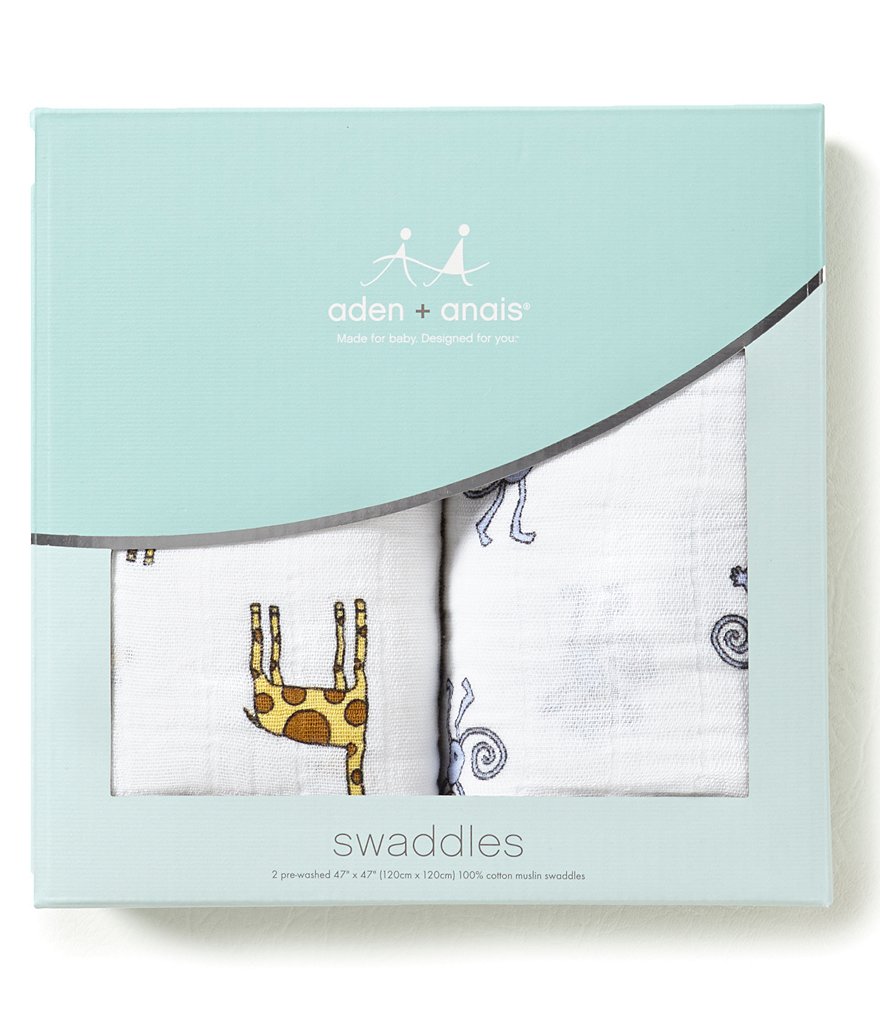 Aden + Anais 2-Pack Muslin Classic Swaddle Blankets