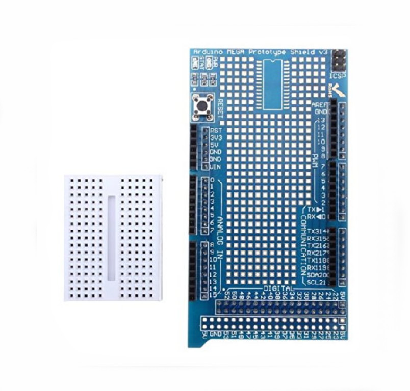 Mega2560 1280 ProtoShield V3 prototype Expansion Board With Breadboard For Arduino