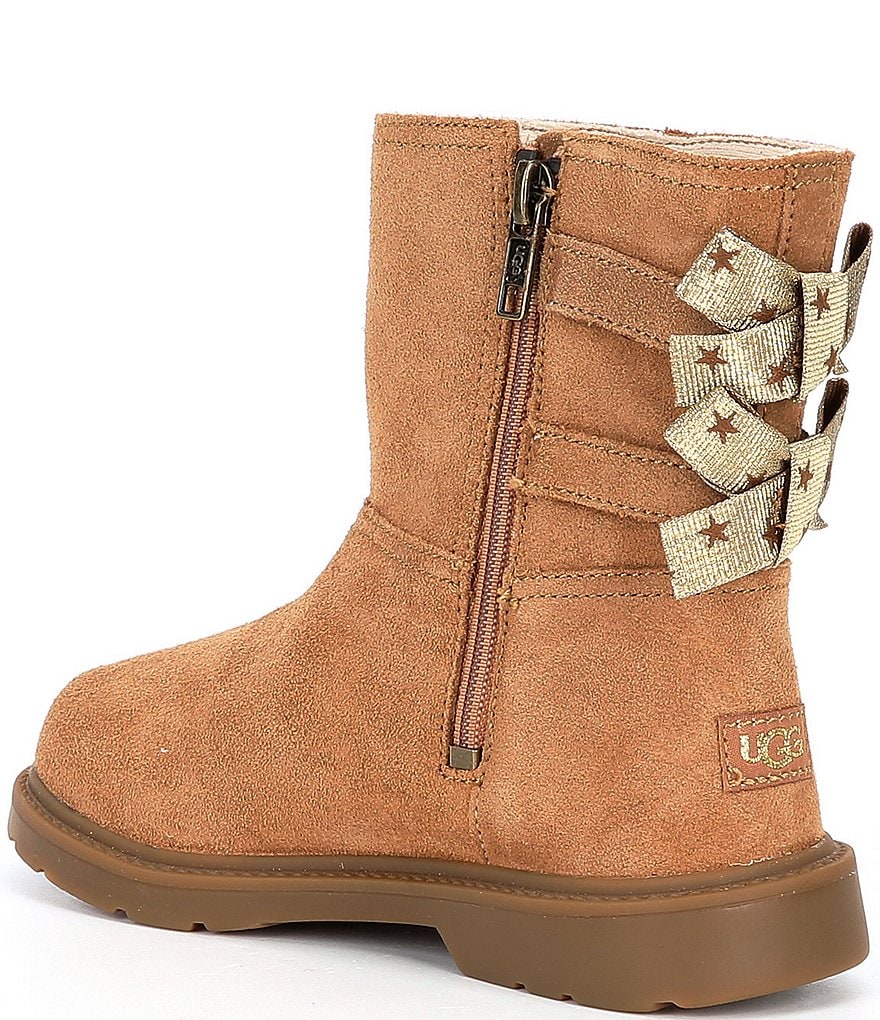 UGG&reg; Girls' Tillee Suede Bow Boots (Toddler)